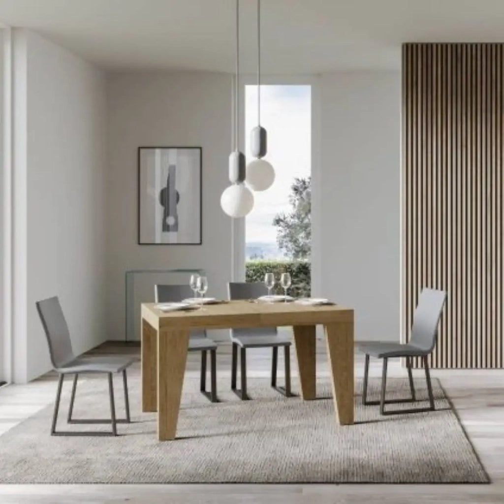 Tavolo allungabile 130/390x90 cm Naxy colore quercia natura