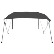 Bimini di Prua con Tendalino a 4 Archi Antracite 243x180x137 cm 93137