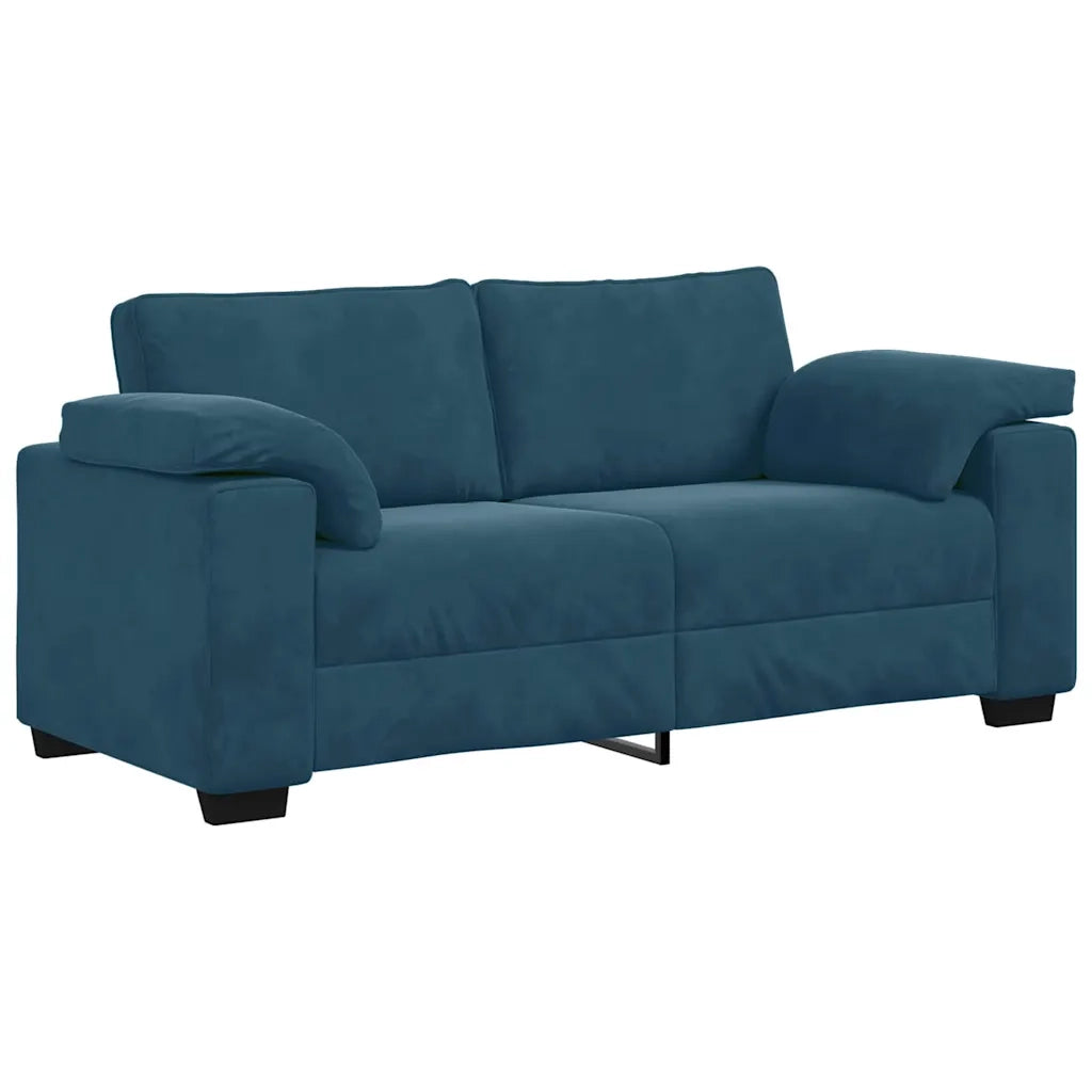 vidaXL Divano Divanetto Blu 140 cm in Velluto