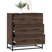 Credenza-Buffet-Armadio da cucina Rovere Marrone 68x35x76 cm in Truciolato e Metallo 173586