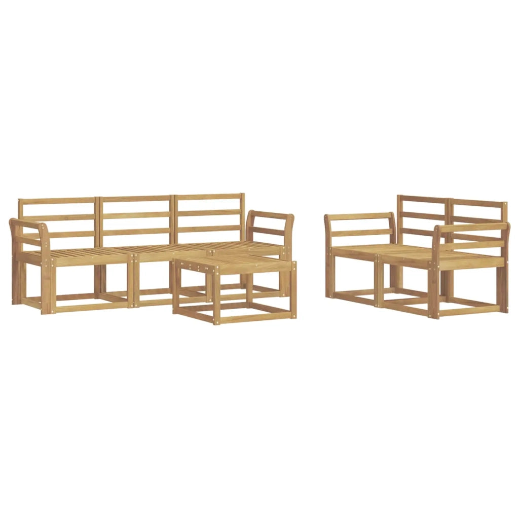 Set di divani da esterno 6 pcs Bianco 59 x 59 x 37 cm 3387243