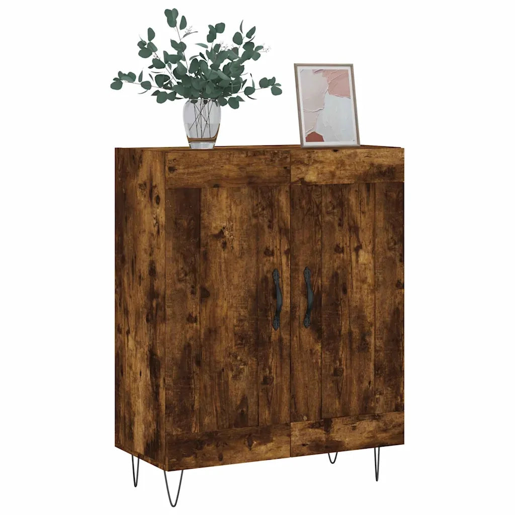 Credenza Rovere Fumo 69,5x34x90 cm in Legno Multistrato 830193