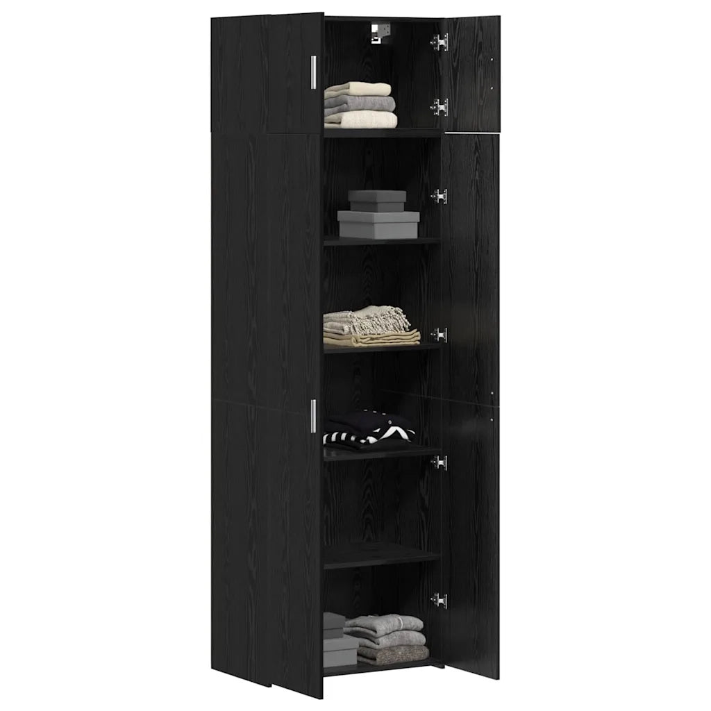 Armadio 3 pz Rovere Nero CFW4928934