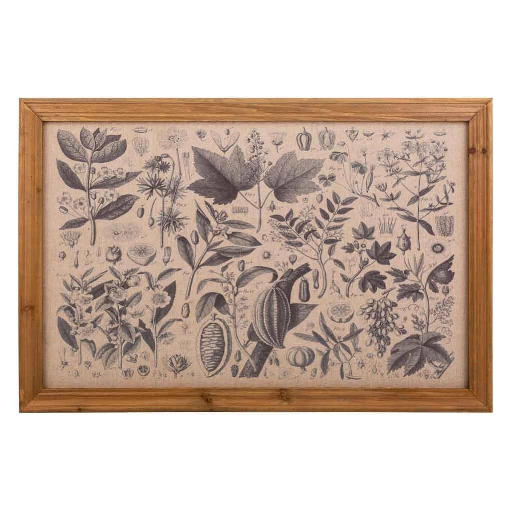 Cornice in legno e tessuto stampato