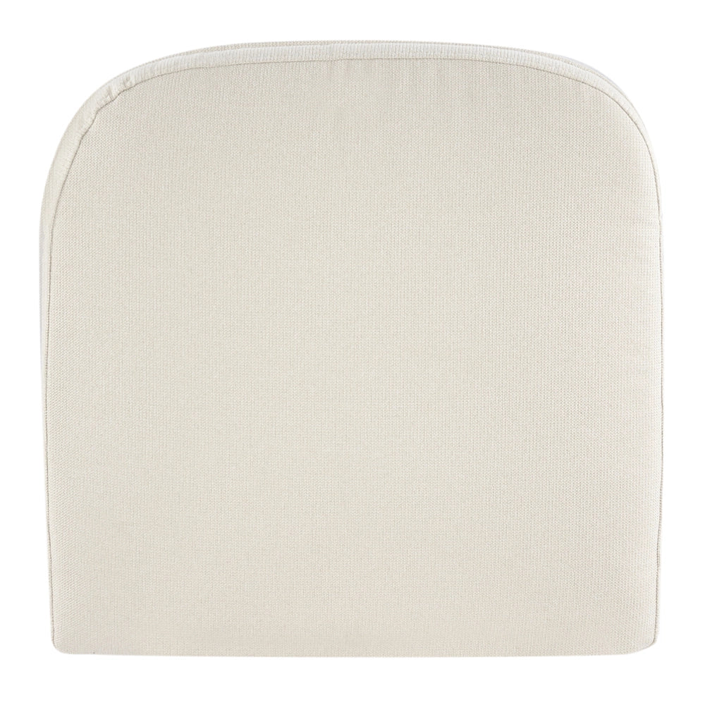 Poltrona girevole Light Beige Poliestere Tessuto idrorepellente Retro Minimalista Mobili Soggiorno