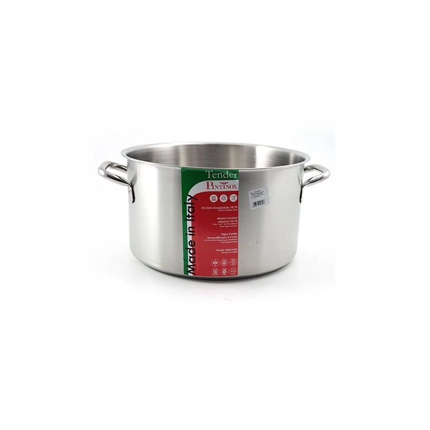 Casseruola fonda per induzione con 2 manici in acciaio inox Diametro 36 cm