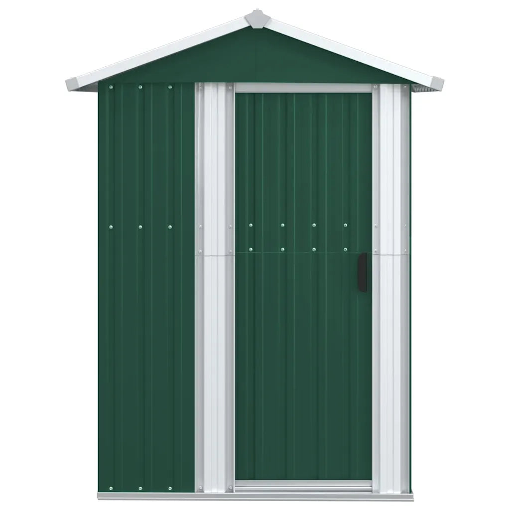 Capanno da Giardino Verde 126x97,5x177 cm Acciaio Zincato 316233