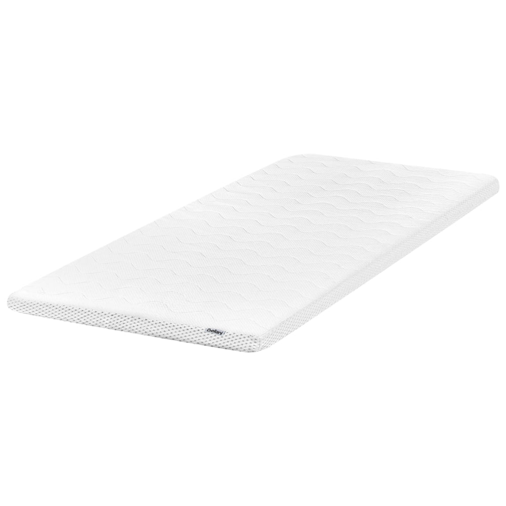 Coprimaterasso in schiuma di gel bianco 90 x 200 cm comfort morbidezza