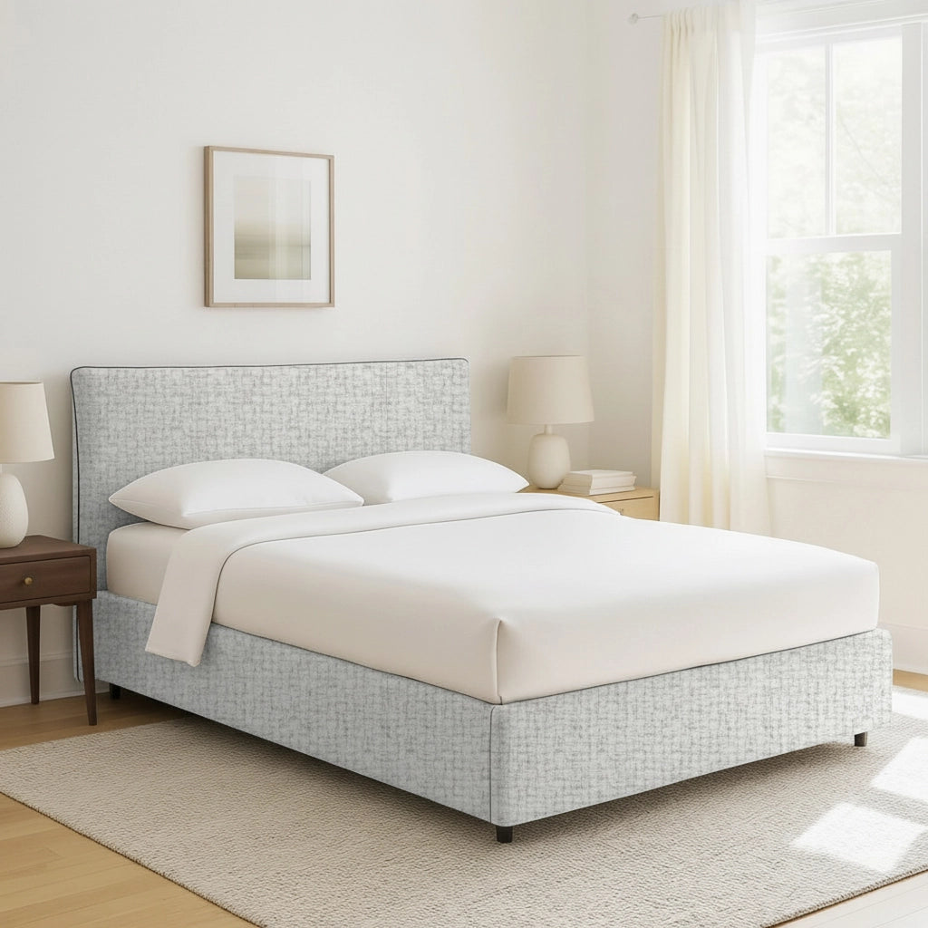 Staines, Letto Singolo Sfoderabile Made in Italy, Grigio Chiaro