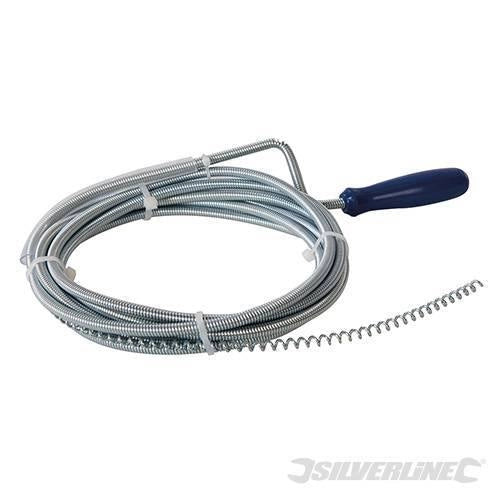 Sonda a spirale per pulizia tubi con impugnatura in plastica 3m Silverline