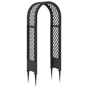 Arco di rose con punte Antracite 97 x 43 x 218 cm PP 42041739