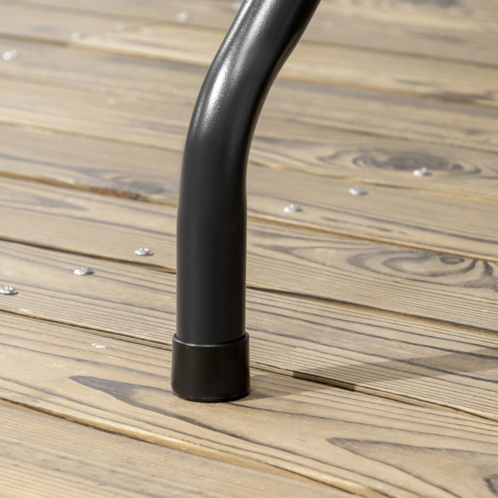 Tavolo da pranzo esterno pieghevole in legno effetto grigio scuro ¨C zephmum ¨C 180x75.5x73 cm