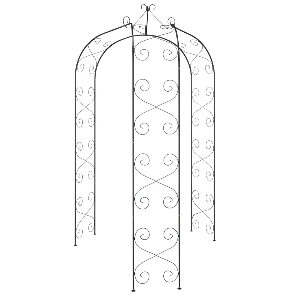 Arco da Giardino Nero ?180x255 cm Acciaio CFW9713084