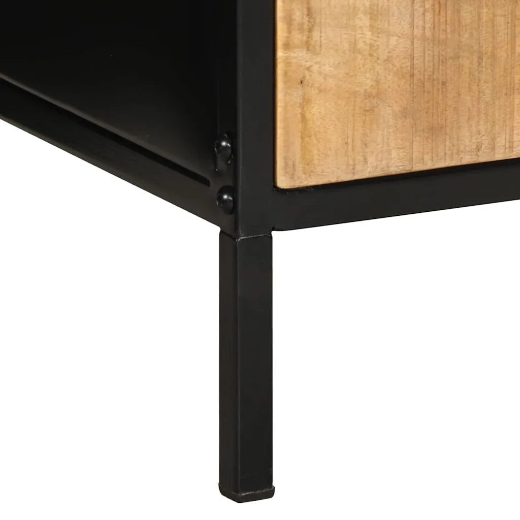 Armadio da Notte con cassetto Marrone e Nero 40 x 35 x 50 cm 4019637