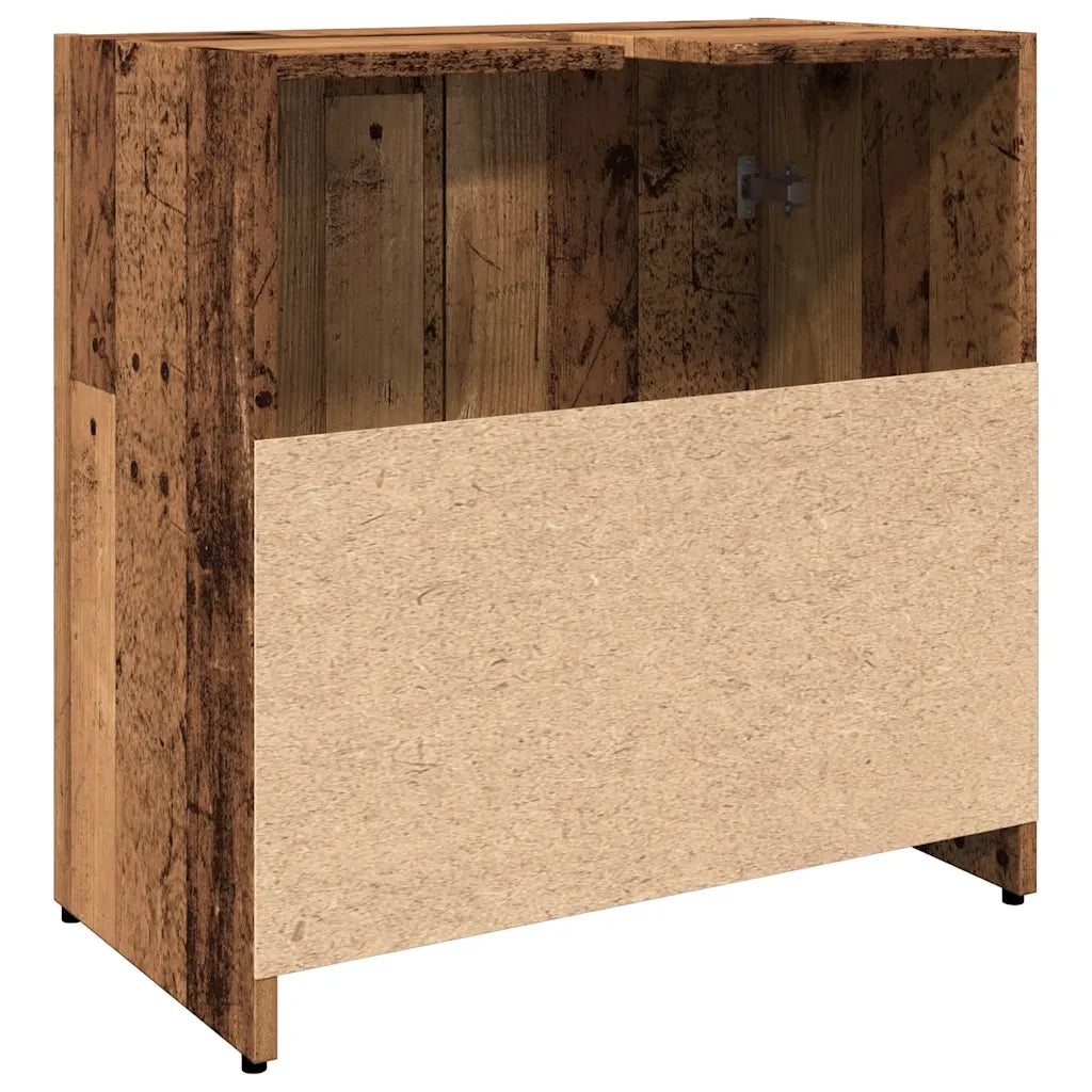 Mobile Lavabo Bagno Legno Antico 60x33x60 cm Legno Multistrato 856039