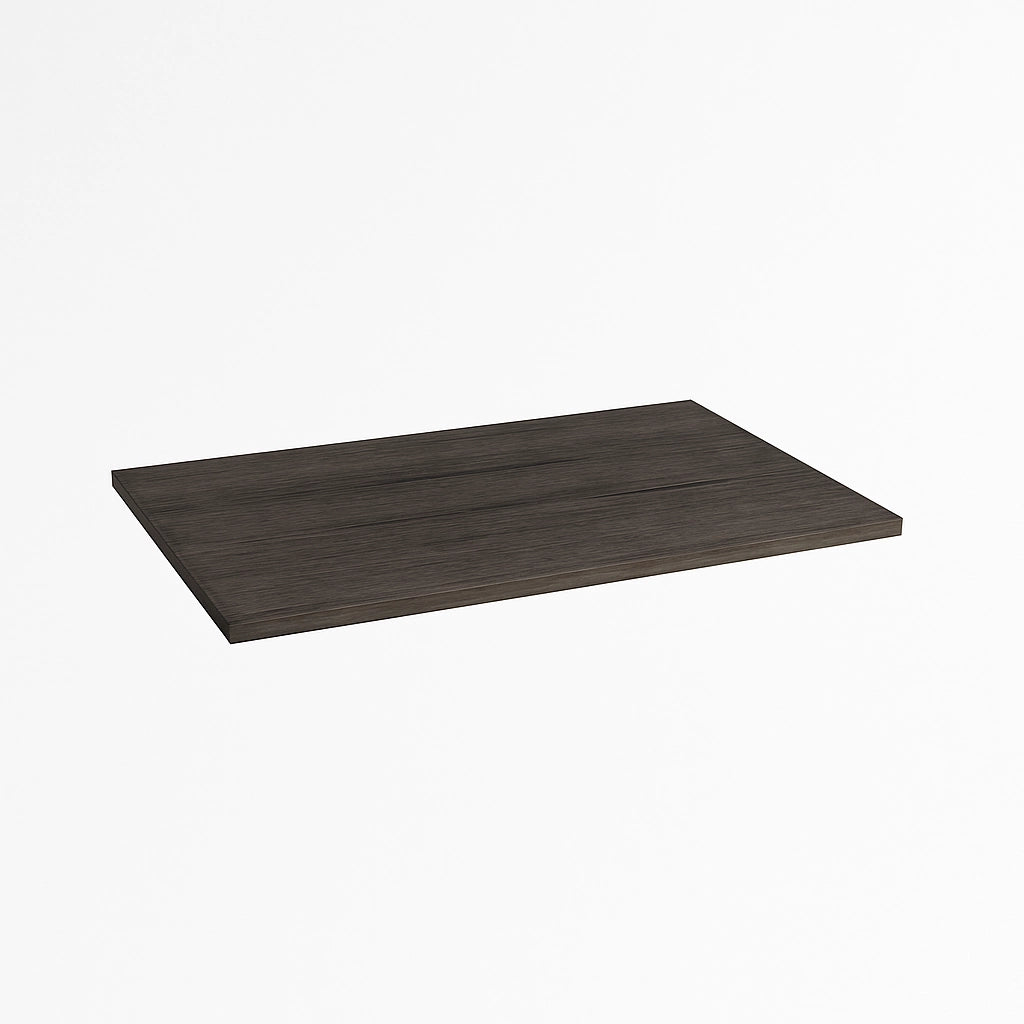 TOP IN LEGNO PER BASE MOD. UNIKA- cm 80x46x1,8 Olmo Scuro- DH- pezzi 1