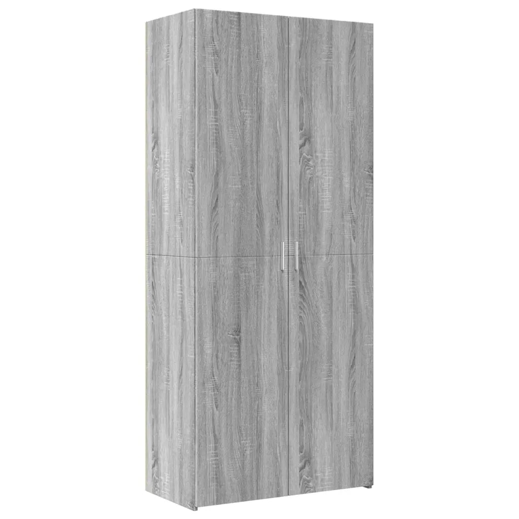 Credenza Grigio Sonoma 80x42,5x249 cm in Legno Multistrato