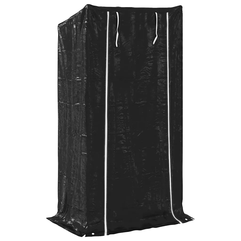 vidaXL Rastrelliera per Legna con Copertura Antipioggia 100x60x200 cm