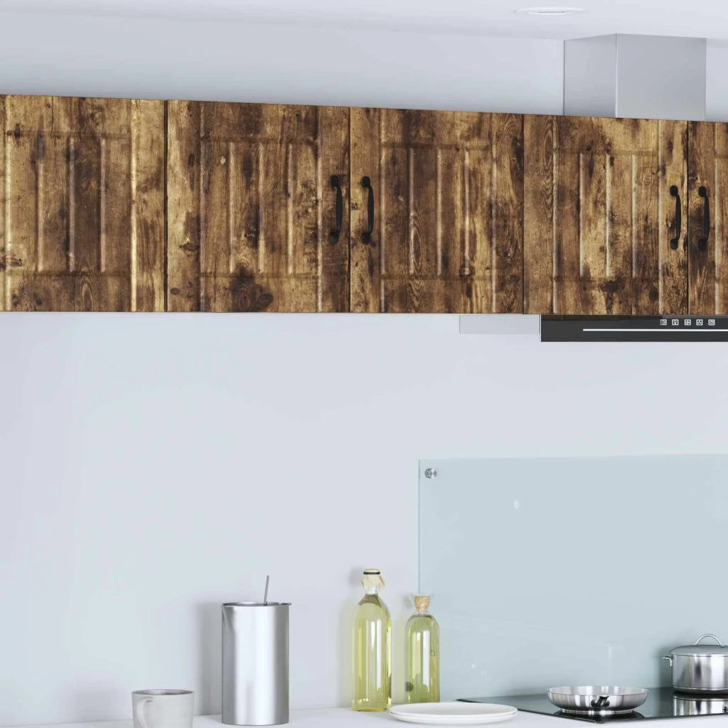 Armadietto a muro LUCCA Rovere Fumo 80 x 31 x 40 cm