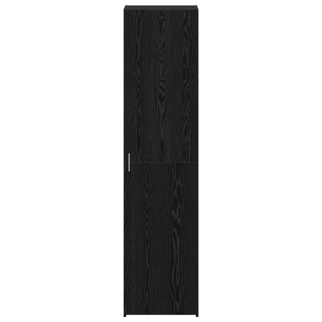 Highboard Rovere Nero 45x42.5x185 cm Legno ingegnerizzato