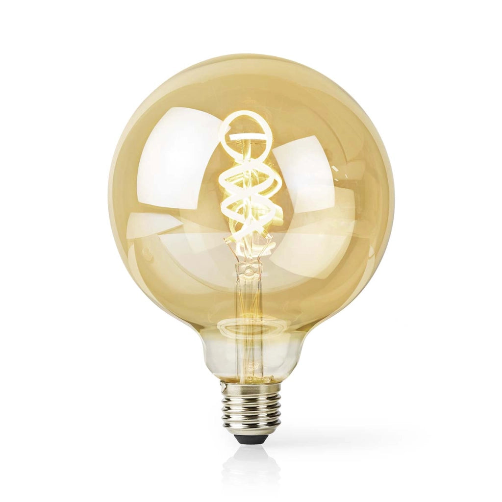 Lampadina connessa Wi-Fi LED 4,9W 360lm E27 SmartLife forma a globo Bianco Nedis