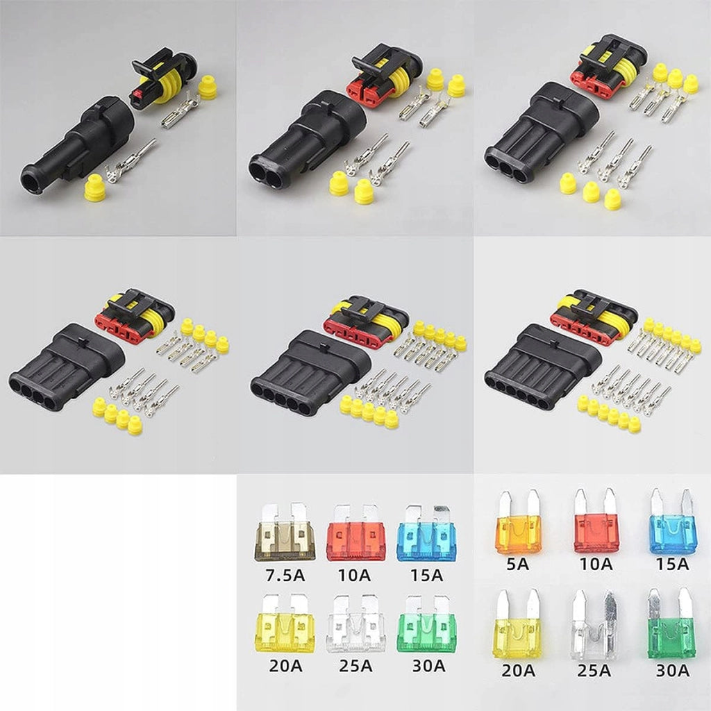 Set di Connettori Elettrici Ermetici – 240 Pezzi | Alta Qualità, IP67, Poliamide 6.6