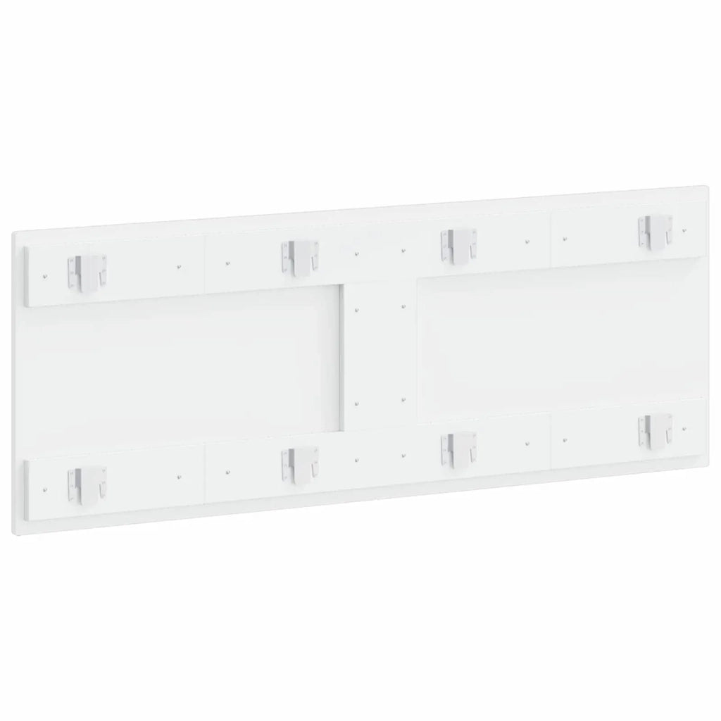 Testiera da Muro BREDA Bianco Lucido Legno ingegnerizzato 897619
