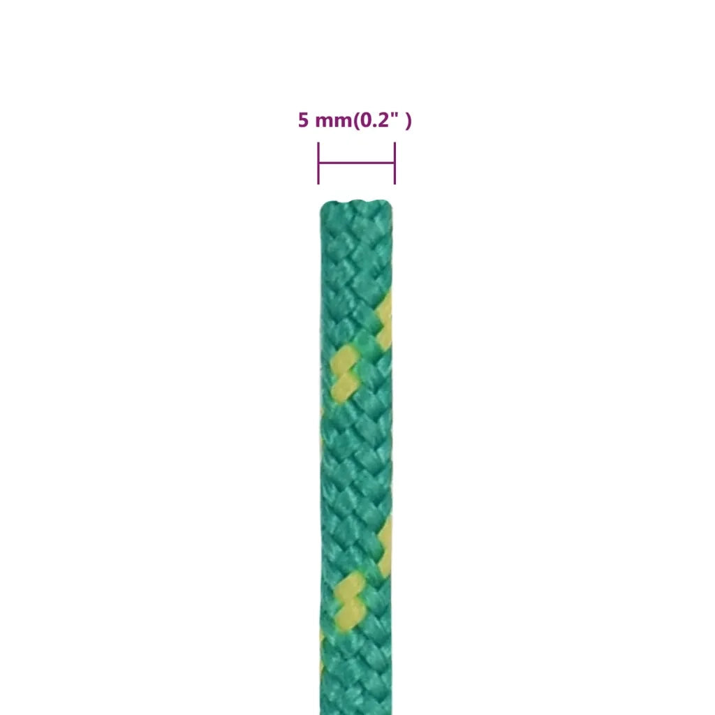 Corda Nautica Verde 5 mm 100 m in Polipropilene
