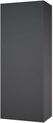 Mobile bagno Gloria, Antracite, 33 x 84 cm con 2 ripiani, con apertura per sifone e compatibile con la serie Gloria