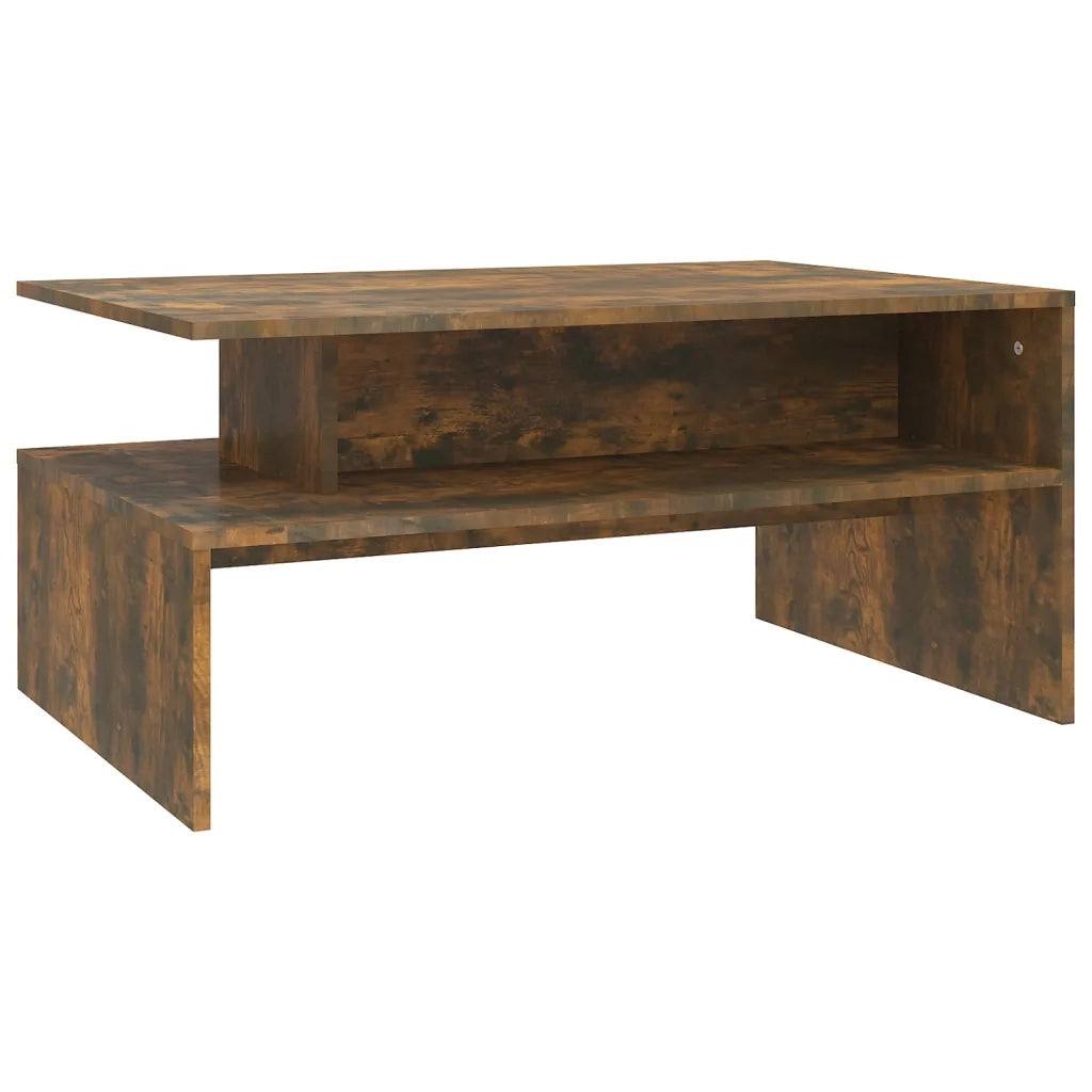 Tavolino da salotto | Tavolino da caff¨¨ | Tavolino da Soggiorno Rovere Fumo 90x60x42,5 cm Legno Multistrato