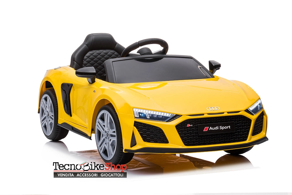 Auto Elettrica per Bambini Audi R8 Sport 12V-Giallo