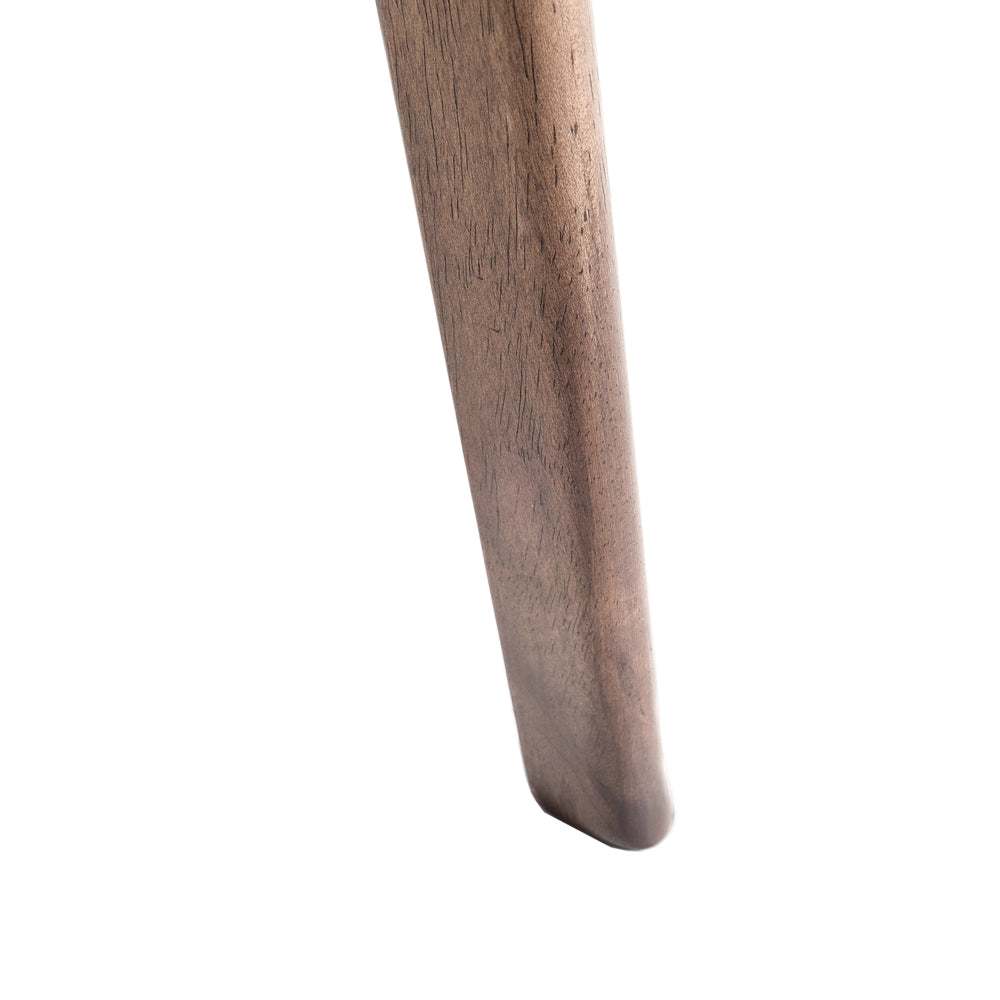 Set di 2 sedie da pranzo in tessuto di poliestere grigio struttura in legno scuro design rustico senza braccioli