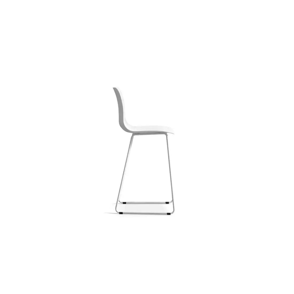 Sedia da banco MARIO - PP bianco - Design contemporaneo H100,5 cm
