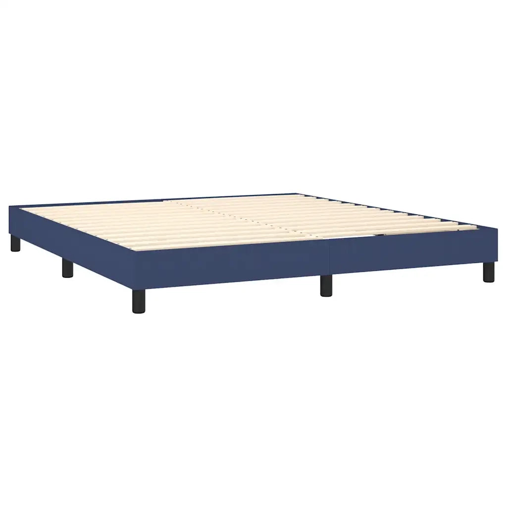 Giroletto a Molle con Materasso Blu 160x200 cm in Tessuto 3140071