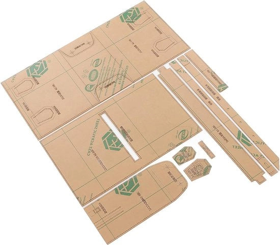 Kit di stencil in acrilico - Disegno in pelle - Kit di apprendimento DIY con tas e stencil.