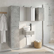 Set di mobili per il bagno 5 pcs Grigio Cemento 3407242