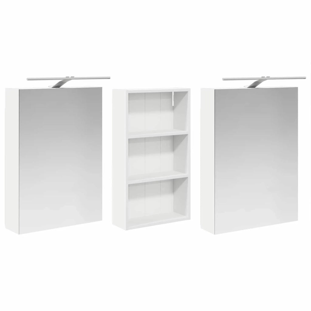 Set di Armadi da Bagno con lo scaffale 3 pcs 140 x 14,5 x 70 cm 3403784