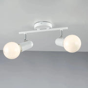 APPLIQUE PARETE/PLAFONIERA SOFFITTO ORIENTABILE BIANCA 2 LUCI PUNTO FAN EUROPE