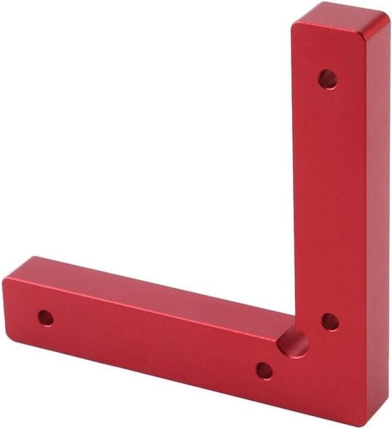 Connettore angolare in lega di alluminio - L - retto - rettangolare - attrezzo di fissaggio - saldatura - lavorazione del legno.