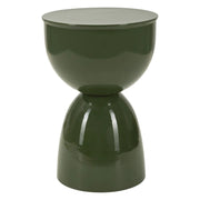 Tavolinetto In Metallo Yao Verde cm ø 31x46
