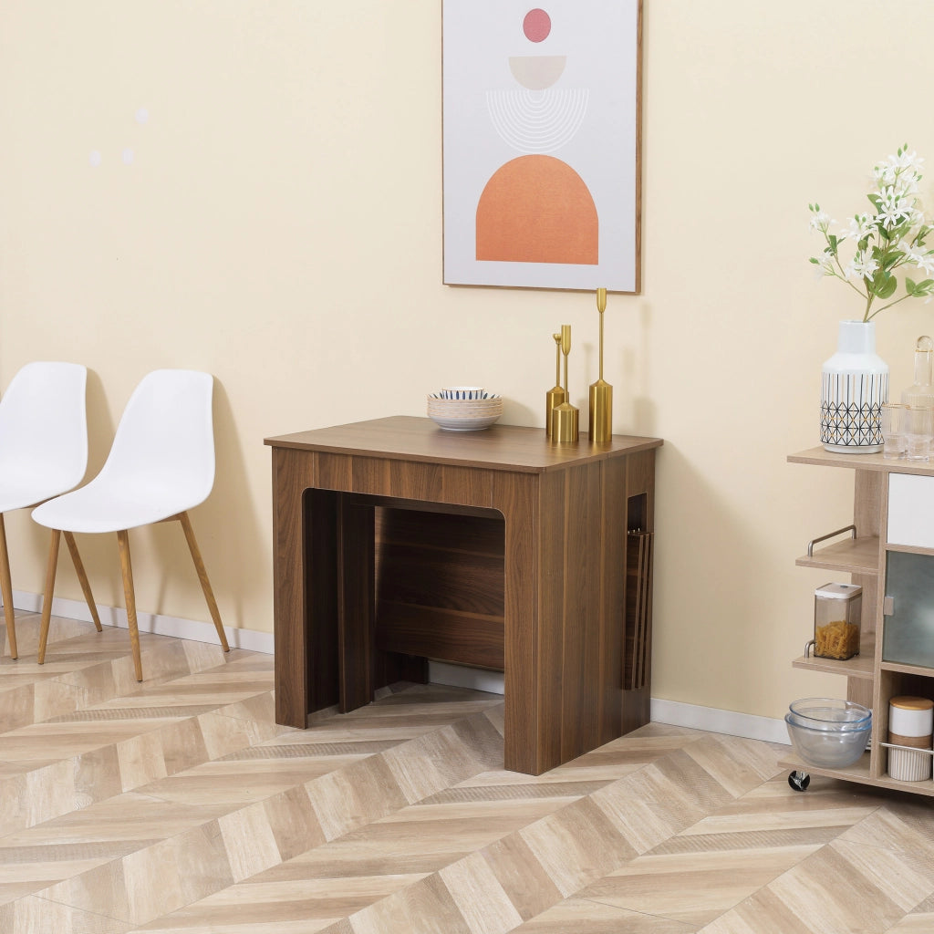 TAVOLO DA PRANZO ALLUNGABILE 180x85x75 cm Marrone con piano pieghevole