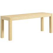 Panca da pranzo in legno massello ¨C Xylo ¨C 3 posti 120x33x45 cm naturale