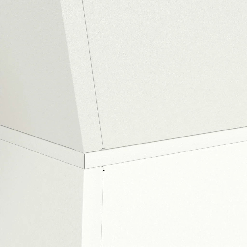 Vaso a Pilastro 2 pz-Set di 2 Fioriera da Esterno-Contenitore per Piante Bianco 35 x 35 x 73 cm