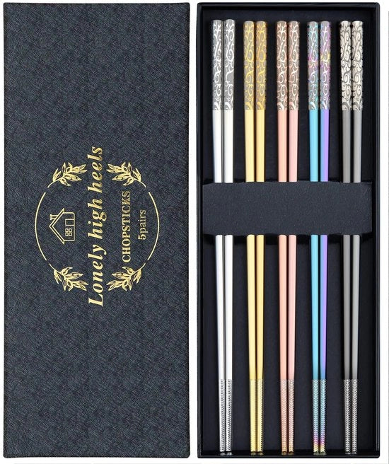 Set di Stuzzicadenti per Tavola Alto 5 Pezzi Colorati e Multifunzionali, Stuzzicadenti in Metallo Leggero e Reciclabili, Adatti al Lavastoviglie, Ideali per la Cucina e la Sala da Pranzo, Regalo Completo
