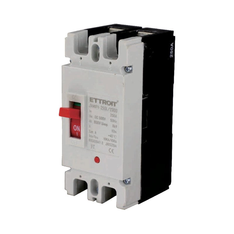 MCCB Interruttori Scatolati Magnetotermici DC Fotovoltaico 2P 10kA 250A DC 500V IP20 IEC60947-2