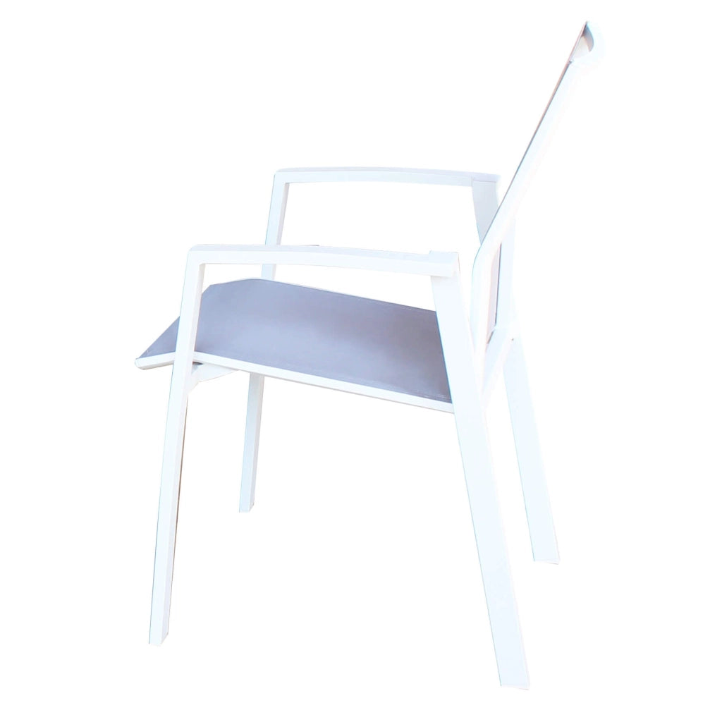 Poltrona da Giardino in Alluminio Textilene cm 57x61x89 - DREW