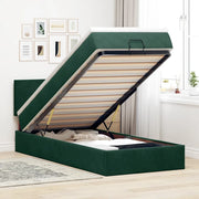 Struttura Letto Pouf con Materasso 80x200 cm Velluto 3311666