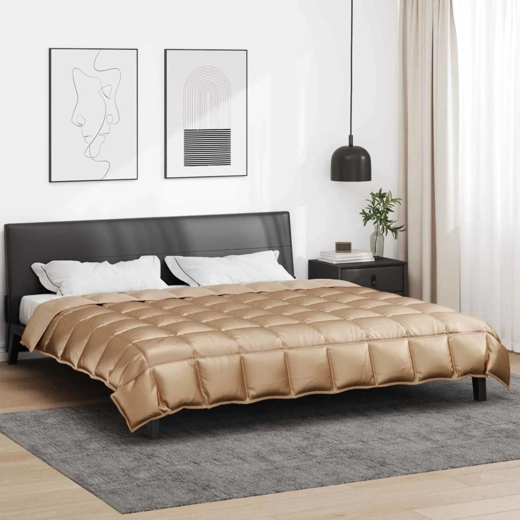 Piumone | Duvet Invernale Oro 220 x 260 cm Satin e Micropile