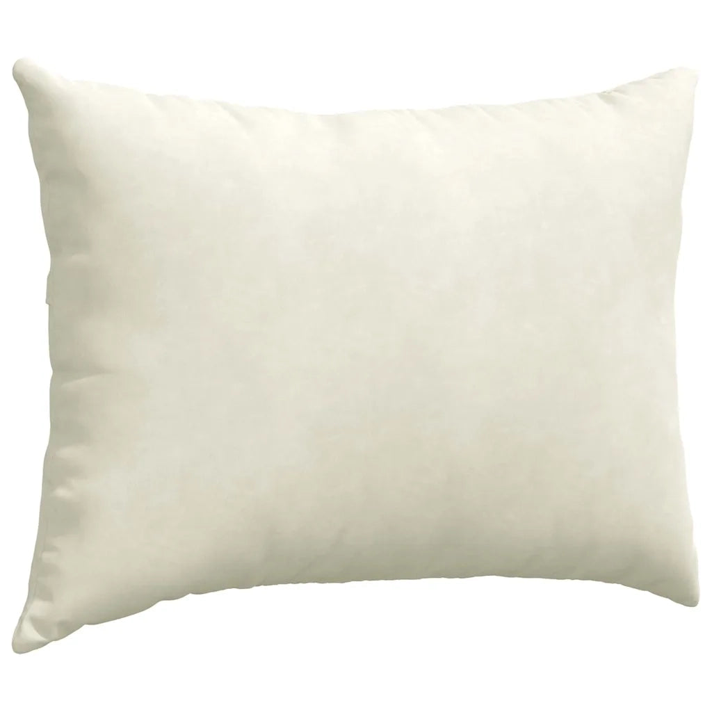 Cuscini da Divano 2 pcs Crema 70 x 50 cm Tessuto in Cords
