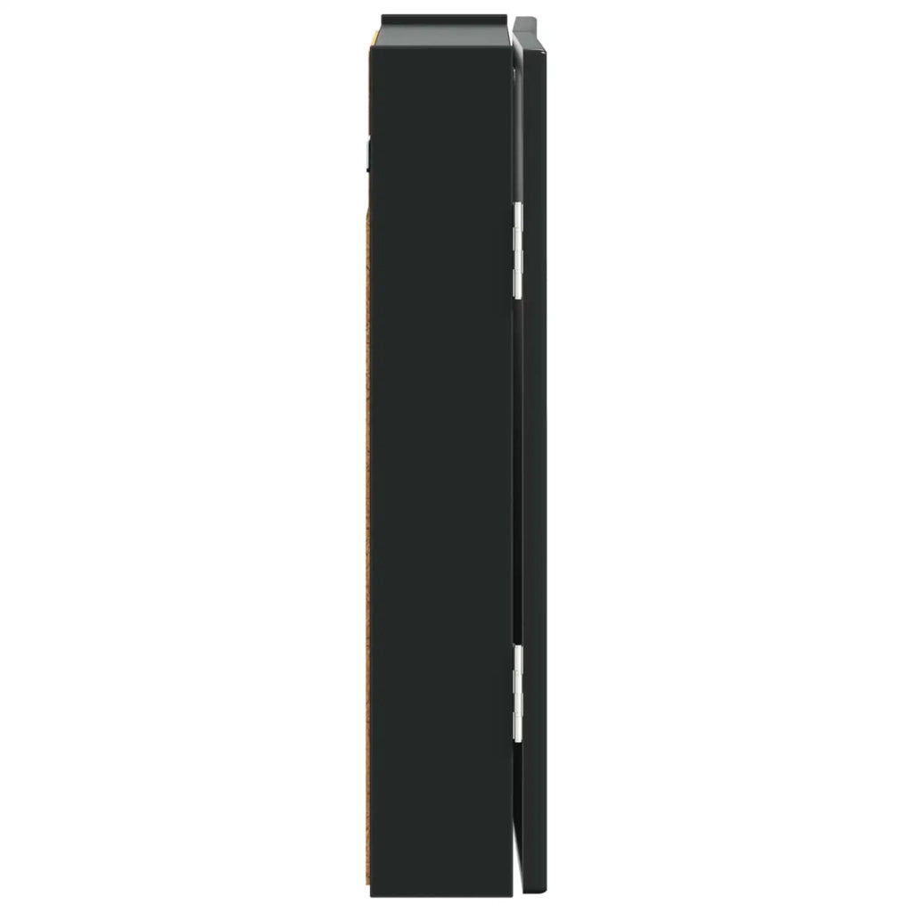 Armadio per Dartboard ALKMAAR Nero 52,5 x 10,5 x 53,5 cm 896226